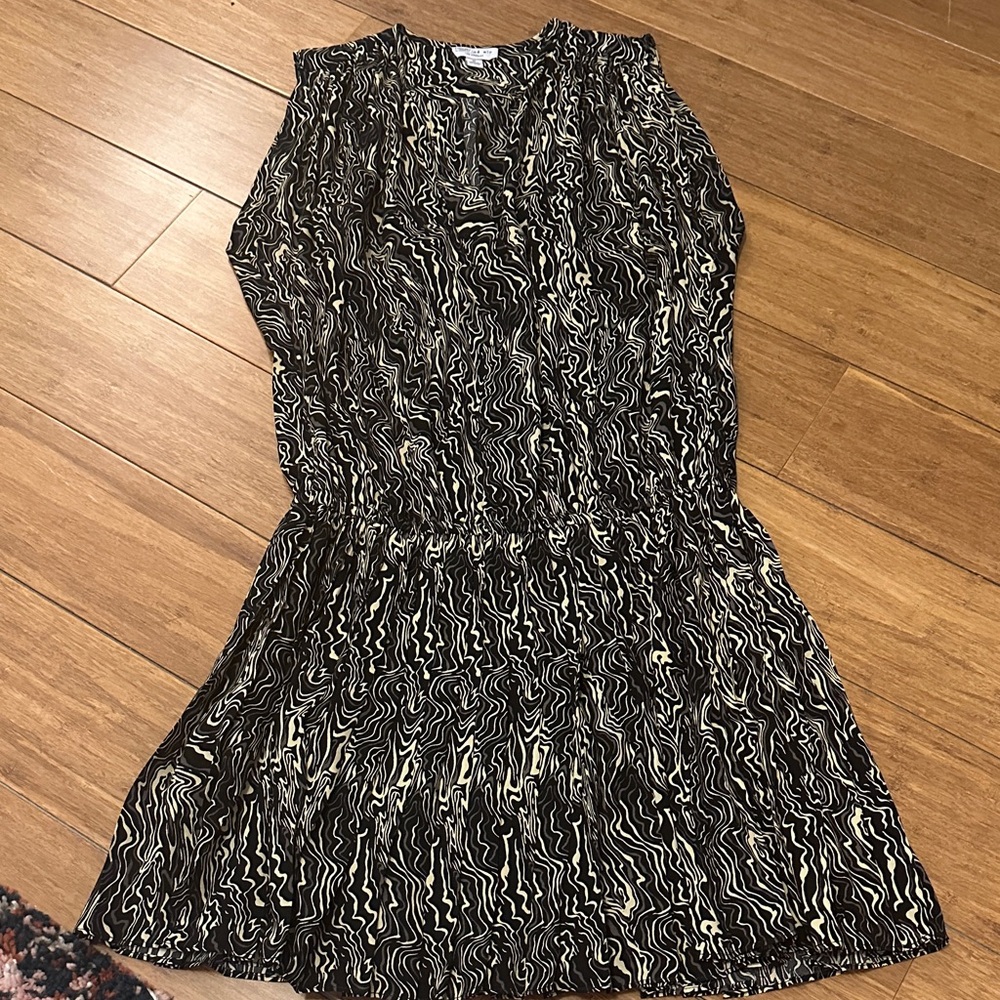 Current air marble print dress